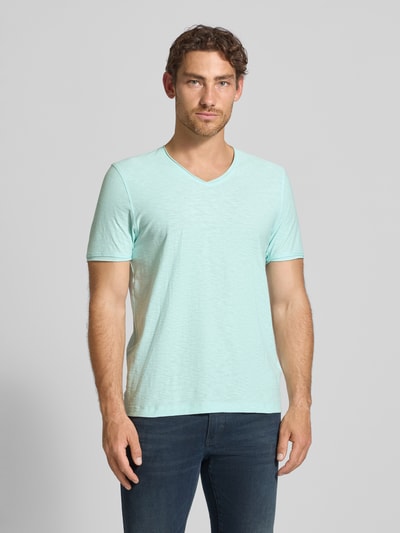 MCNEAL T-shirt met V-hals Lichtturquoise - 4