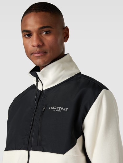 Lindbergh Sweatjacke mit Stehkragen Weiss 3