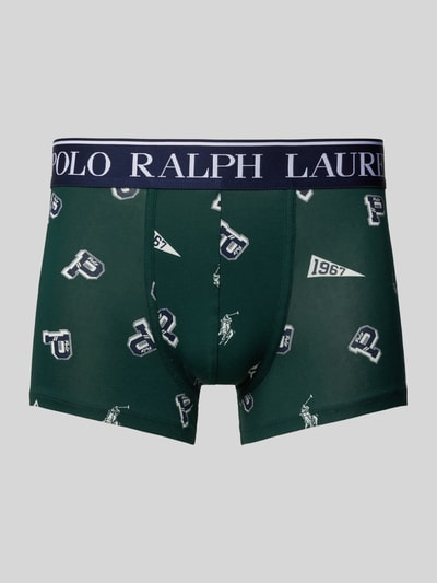 Polo Ralph Lauren Underwear Trunks mit Label-Bund Dunkelgruen 1