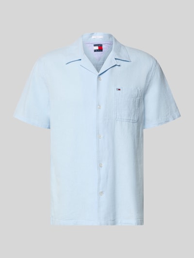 Tommy Jeans Koszula casualowa o kroju regular fit z mieszanki lnu i bawełny Jasnoniebieski 2