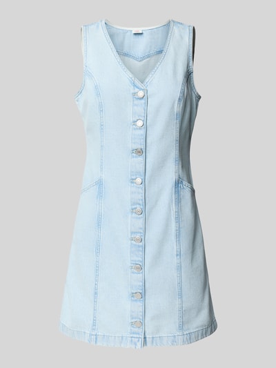Levi's® Jeanskleid mit V-Ausschnitt Modell 'VIANNA' Hellblau 2