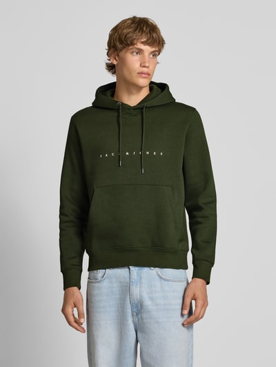 Jack & Jones Hoodie mit Label-Print Oliv 4