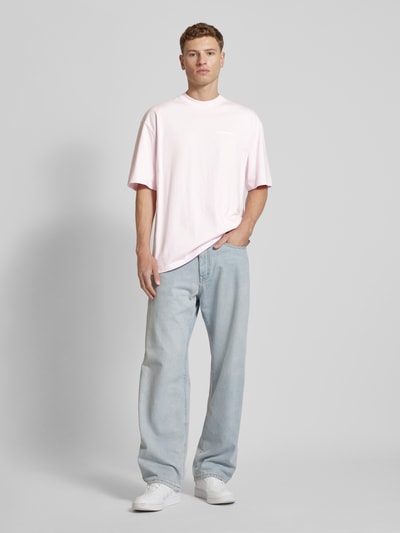 Pegador Oversized T-Shirt mit Label-Print Modell 'LOGO' Pink 1