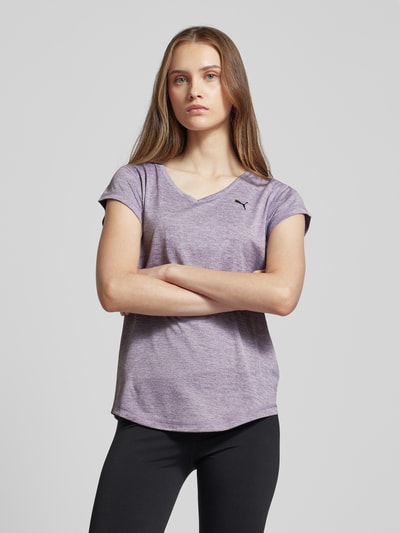 Puma T-Shirt mit Logo-Print Modell 'TRAIN FAV HEATHER CAT' Flieder 4