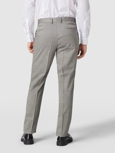 BOSS Slim fit pantalon met stretch, model 'Genius' Lichtgrijs - 5