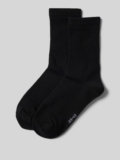 Snocks Socken mit elastischem Rippenbündchen im 2er-Pack Black 1