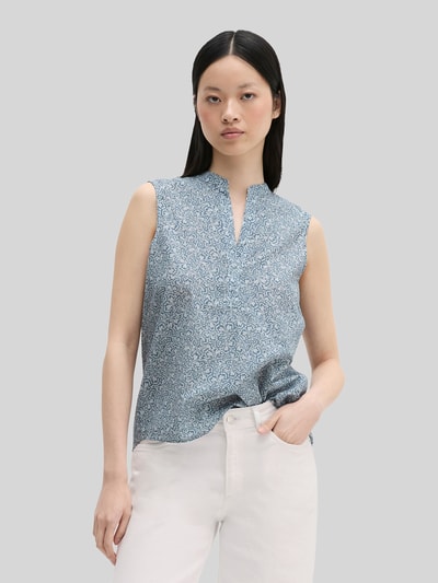 Marc O'Polo Loose Fit Blusentop aus reiner Baumwolle Aqua 4