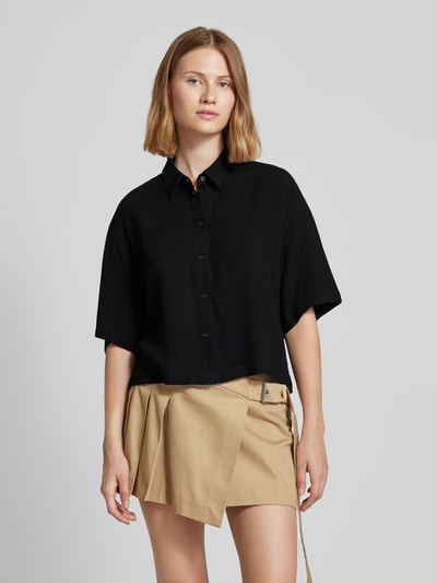 Jake*s Casual Overhemdblouse met 3/4-mouwen Zwart - 4