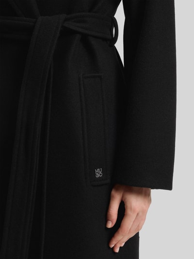 HUGO Regular fit lange jas met wol, model 'MELZY' Zwart - 6