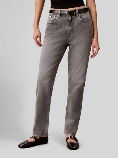 Calvin Klein Jeans Mom Fit Jeans aus Baumwoll-Mix Modell 'MOM JEAN' Hellgrau 4