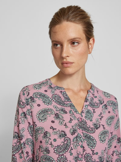 Christian Berg Woman Bluse aus Viskose mit Paisley-Muster Altrosa 3