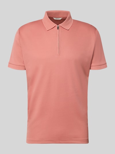 Selected Homme Regular Fit Poloshirt aus Bio-Baumwoll-Mix Modell 'FAVE' Altrosa 2