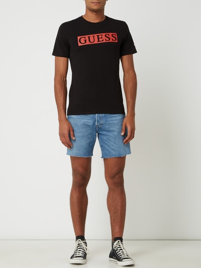 Guess T-Shirt mit Logo-Print - Exklusiv bei uns erhältlich Black 1