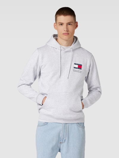 Tommy Jeans Bluza z kapturem z nadrukiem z logo Średnioszary melanż 4