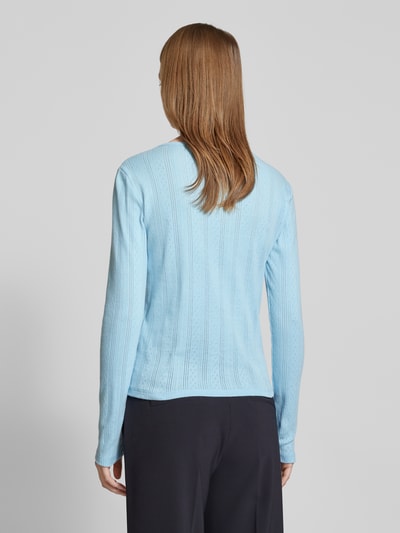 Vero Moda Regular Fit Langarmshirt aus reiner Baumwolle Modell 'LISA'
 Hellblau 5