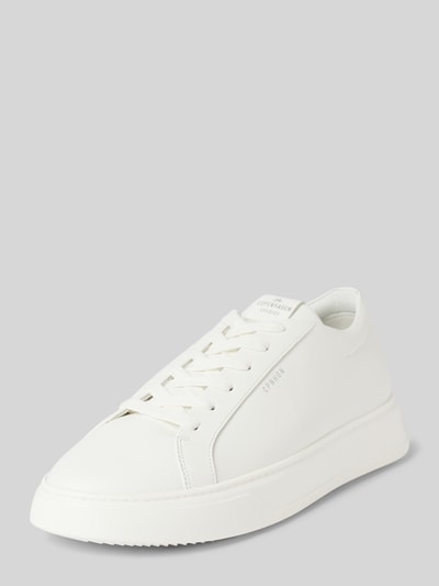 Copenhagen Ledersneaker mit Label-Prints Weiss 1