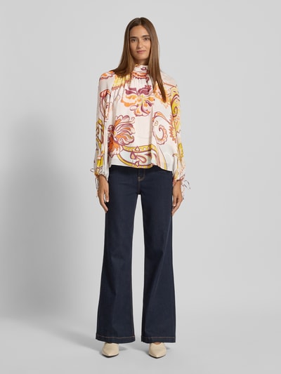 Herzensangelegenheit Blusenshirt mit Stehkragen Altrosa 1