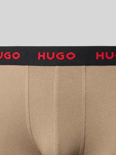 HUGO Trunks mit elastischem Label-Bund im 3er-Pack Rot 2