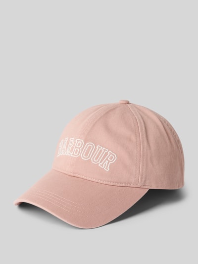 Produktfoto, Basecap aus reiner Baumwolle Modell 'EMILY' von Barbour in Optik: Unifarben mit Label-Stitching-Applikation, verstellbarer Riegel