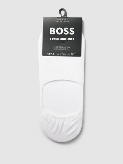 BOSS Socken mit geripptem Abschluss im 2er-Pack Weiss 3