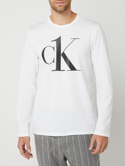 Calvin Klein Underwear Longsleeve mit Logo-Print  Weiss 4