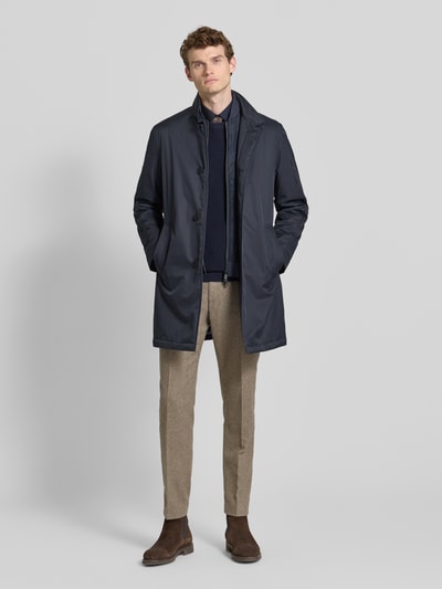 Roy Robson Płaszcz nylonowy ze stójką i wpuszczanymi kieszeniami Granatowy 1