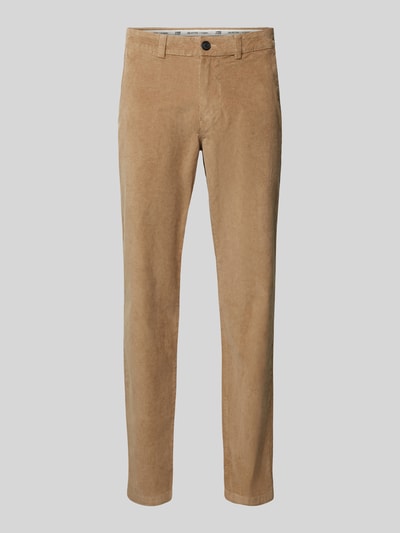 SELECTED HOMME Straight fit broek van corduroy, model 'MILES' Zand - 2