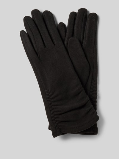 EEM Handschoenen met plooien Zwart - 1