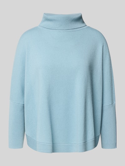 Someday Relaxed Fit Rollkragenpullover aus Woll-Mix Modell 'Tariana' Eisblau 2