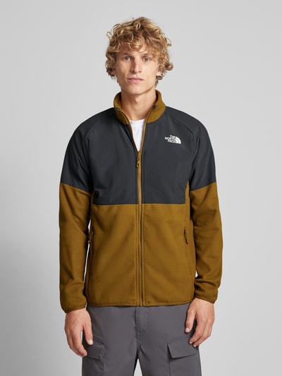 The North Face Bluza rozpinana z wyhaftowanym logo model ‘GLACIER’ Khaki 4