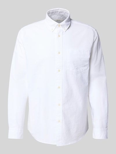 SELECTED HOMME Regular Fit Freizeithemd aus Baumwoll-Mix Modell 'REGRICK' Weiss 2