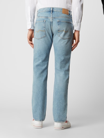 7 For All Mankind Straight Fit Jeans mit Stretch-Anteil Modell 'The Straight' Dunkelblau 5
