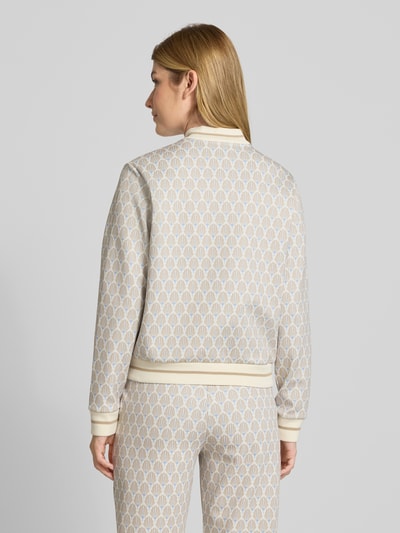 JOOP! Sweatjack met opstaande kraag en knoopsluiting Offwhite - 5