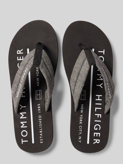 Tommy Hilfiger Flip Flops mit Label Print Black 3