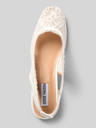 Steve Madden Bruidsschoenen in kant met bloemmotief, model 'SMITTEN' Wit - 3