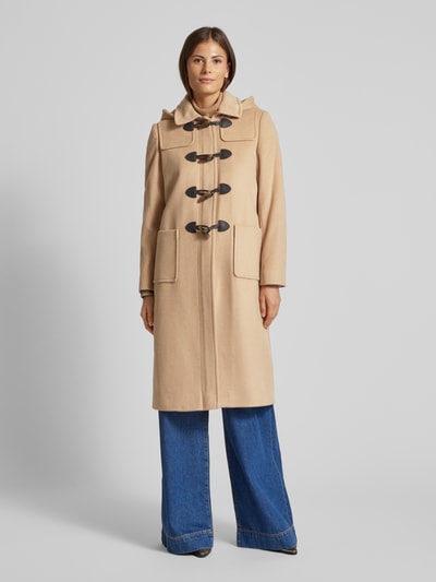 Lauren Ralph Lauren Wollmantel mit Kapuze Camel 4