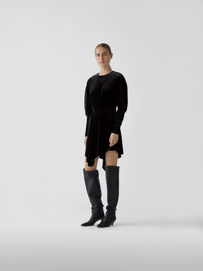 Alexandre Vauthier Minikleid in Samt-Optik Schwarz 1