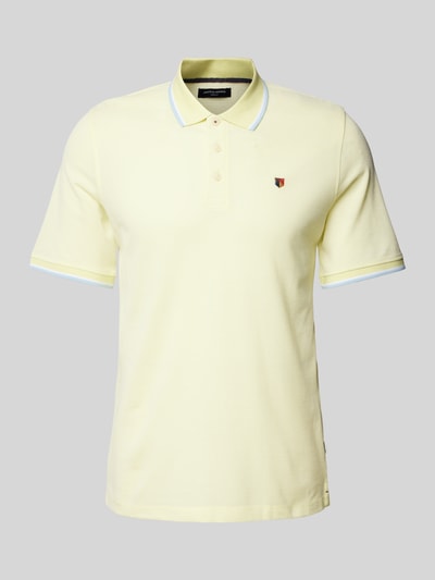 Jack & Jones Premium Regular Fit Poloshirt mit Logo-Stitching Modell 'BLUWIN' Hellgelb 2
