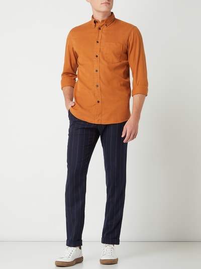 Selected Homme Regular fit vrijetijdsoverhemd van twill, model 'Clark' Oranje - 1