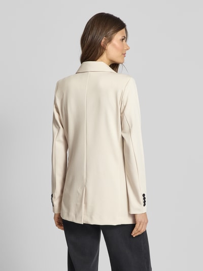 FREE/QUENT Lange blazer met reverskraag, model 'Nanni' Beige - 5