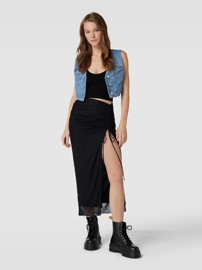 Tommy Jeans Cropped Weste in Denim-Optik Jeansblau 1