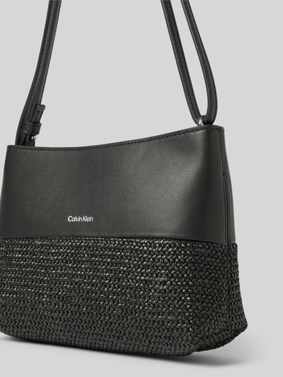 CK Calvin Klein Handtasche mit Label-Print Modell 'MIXMEDIA' Black 3
