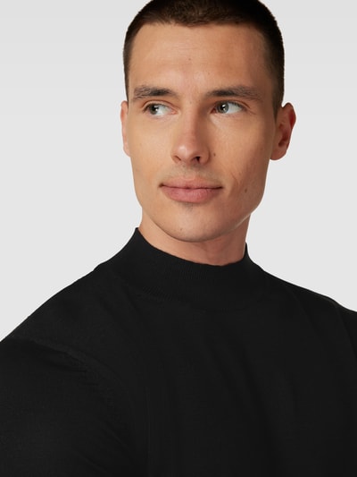 SELECTED HOMME Strickpullover mit Turtleneck Modell 'TOWN' Black 3