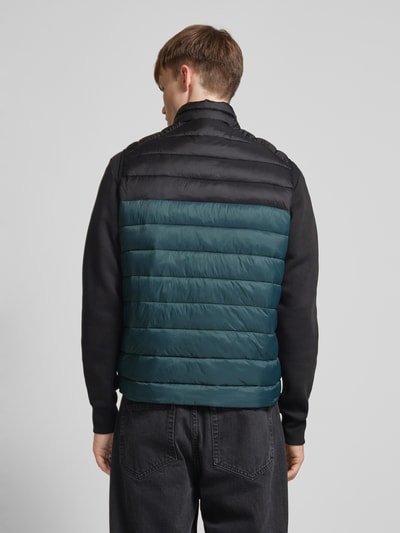 Jack & Jones Steppweste mit Label-Badge Modell 'ESPRINT' Petrol 5