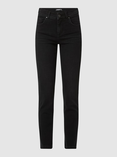 Angels Skinny Fit Jeans mit Label-Patch  Black 2