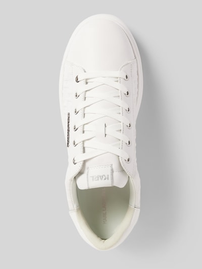 Karl Lagerfeld Ledersneaker mit Label-Applikation Modell 'KAPRI' Weiss 3