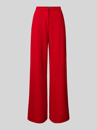 Swing Wide Leg Stoffhose mit verdecktem Verschluss Rot 1