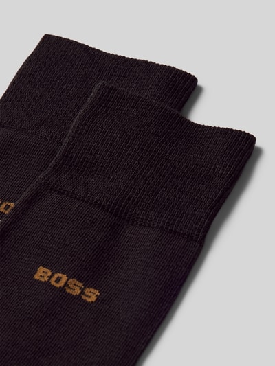 BOSS Socken mit Label-Print im 2er-Pack Mittelbraun 2