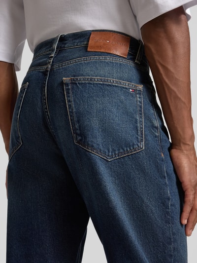 Tommy Hilfiger Straight Fit Jeans aus reiner Baumwolle Dunkelblau 3