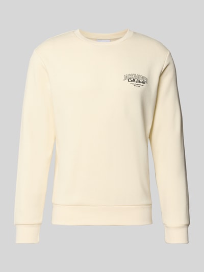 Jack & Jones Sweatshirt mit Label-Print Modell 'MAKOTO' Offwhite 2